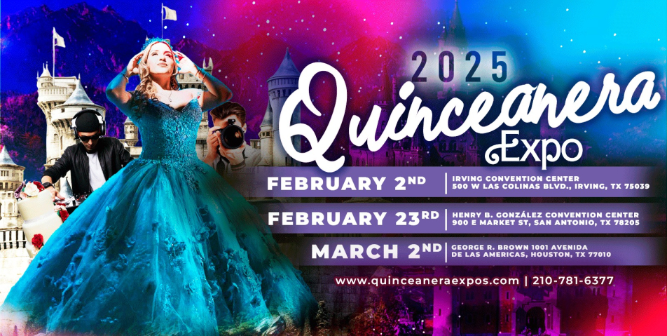 2025 Houston Quinceañera Expo Sunday, March 2nd, 2025 at the George R. Brown Convention Center 12 - 5 pm.